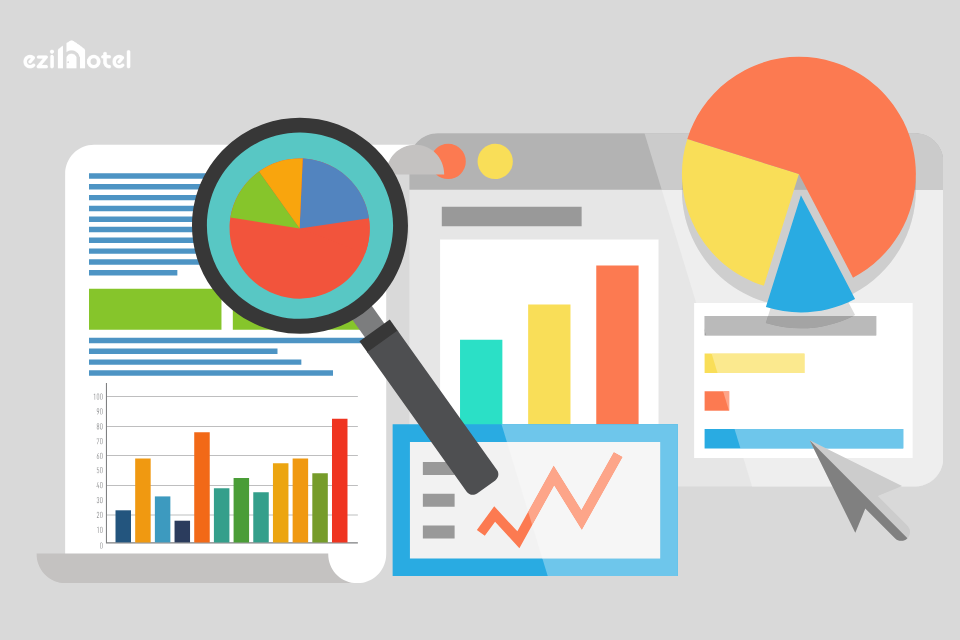 Dựa vào lượng người truy cập vào website khách sạn mà google analytics thu thập thông tin người dùng khá chi tiết